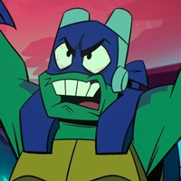 A very angry Donatello from Rise of the Teenage Ninja Turtles