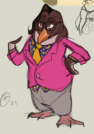 My more recent fursona design